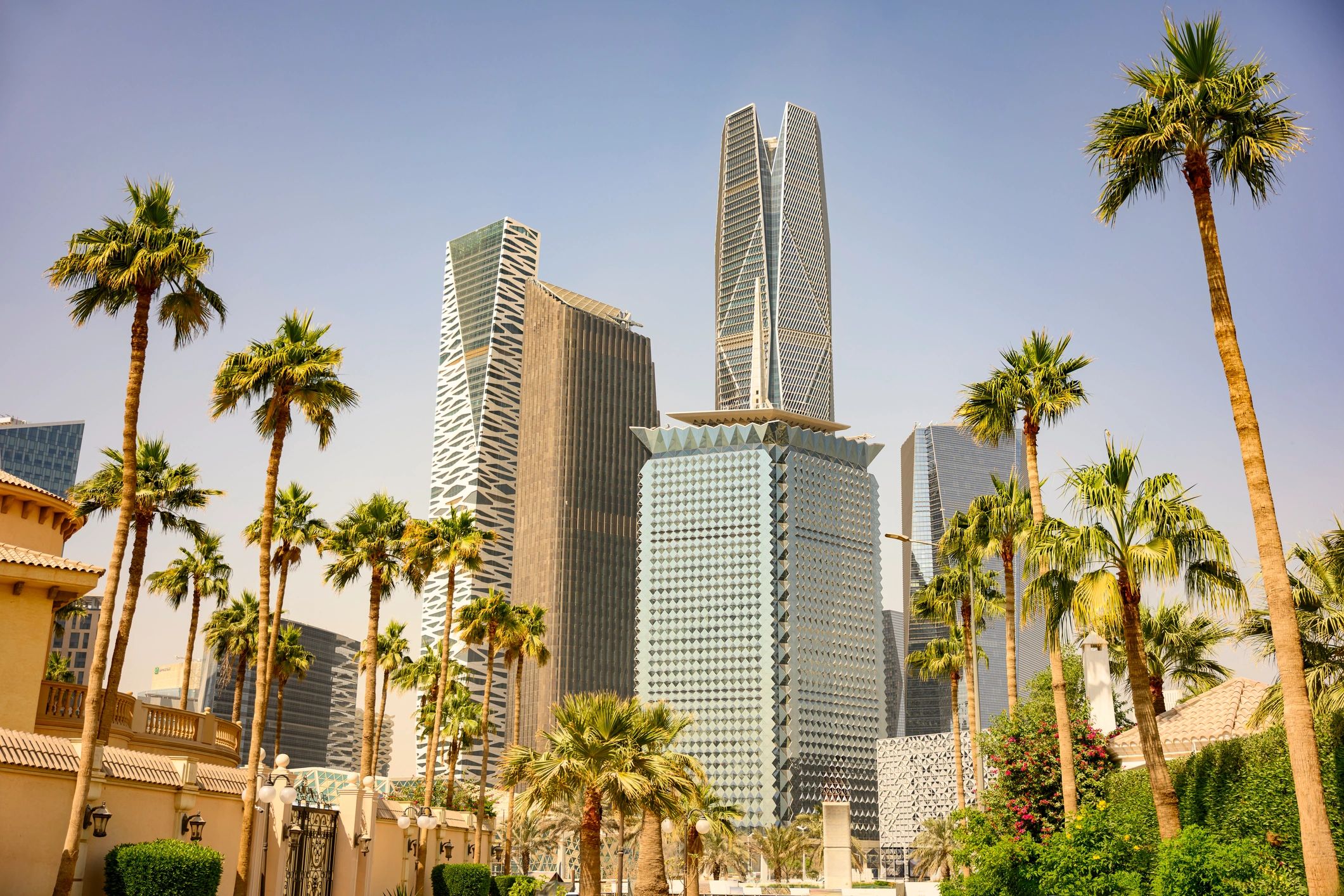 Modern financial district skyline representing business and advisory expertise